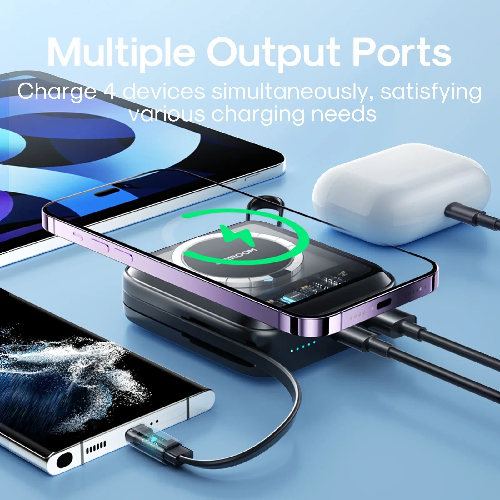 JR-L006/007 cy seriyalı 22.5 Vt 10.000 mah maqnit simsiz enerji təchizatı